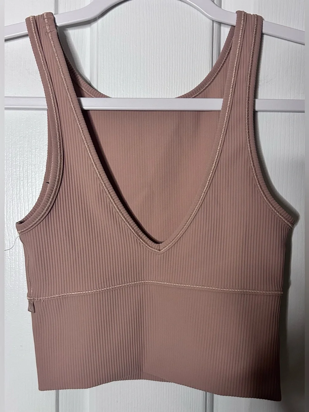 NWOT Lululemon Power Pivot Ribbed Tank Top- Pink Clay/ Size 0